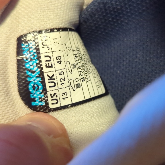 Mens Hoka one one Clifton 7 running shoes - Picture 6 of 9